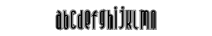 AndironOutline Font LOWERCASE