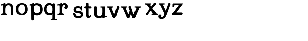 Andromeda-Bold Font LOWERCASE