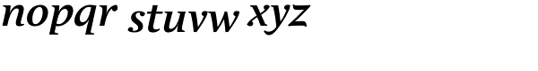 Andulka Book UCF Bold Italic Font LOWERCASE