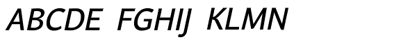 Andulka Sans Text Italic Font UPPERCASE