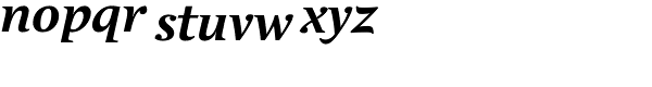 Andulka Text Bold Italic Font LOWERCASE