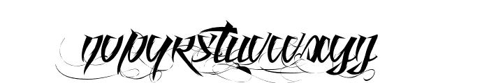 Angel of Blood Font LOWERCASE