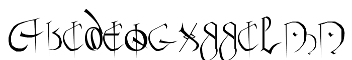 Anglo Sax Plain Font UPPERCASE