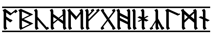 AngloSaxon Runes 1 Font LOWERCASE