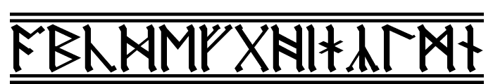 AngloSaxon Runes 2 Font LOWERCASE