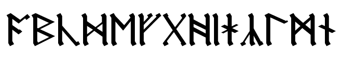 AngloSaxon Runes Font LOWERCASE