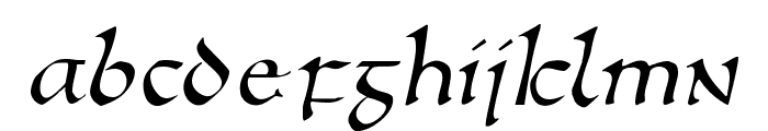 AnglosaxOblique Font LOWERCASE