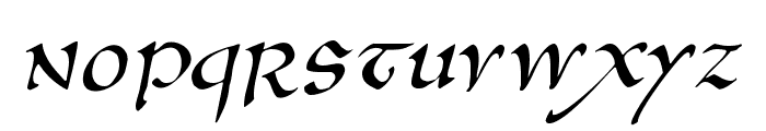 AnglosaxOblique Font LOWERCASE