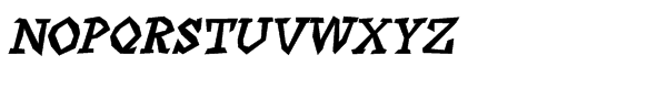 Angulatte Std Medium Oblique Font UPPERCASE