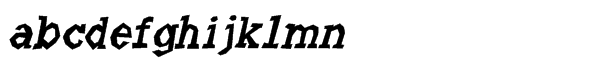 Angulatte Std Medium Oblique Font LOWERCASE