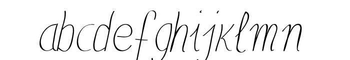 Anna-Italic Font LOWERCASE