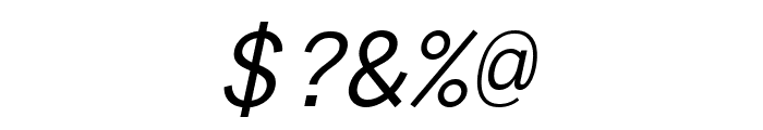 Anonymous Pro Italic Font OTHER CHARS