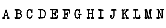 Another Typewriter Font UPPERCASE