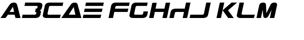 Antediluvian Italic Font UPPERCASE