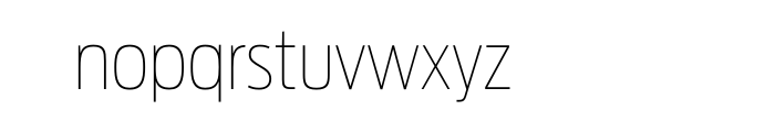 Antenna Condensed Thin OT Font LOWERCASE