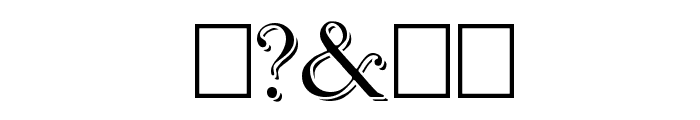 Antikvar Shadow Roman Font OTHER CHARS