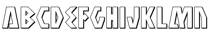 Antikythera 3D Regular Font LOWERCASE