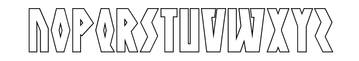 Antikythera Outline Regular Font UPPERCASE