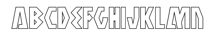 Antikythera Outline Regular Font LOWERCASE