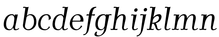 AntykwaTorunskaCondLight-Italic Font LOWERCASE