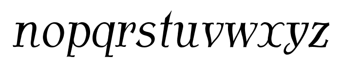 AntykwaTorunskaCondLight-Italic Font LOWERCASE