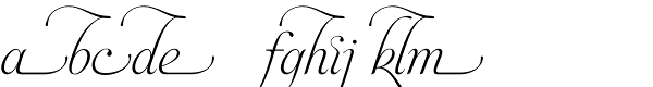 Aphrodite Slim Historical Font LOWERCASE
