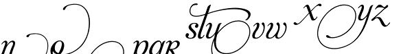 Aphrodite Swash Font LOWERCASE