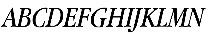 Apple Garamond Italic Font UPPERCASE