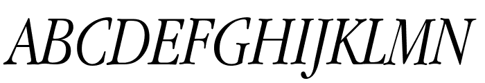 Apple Garamond Light Italic Font UPPERCASE