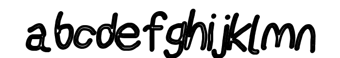 AppleStorm Chalkboard Italic Font LOWERCASE