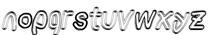 AppleStorm Extra Bold Blurry Fax Italic Font LOWERCASE