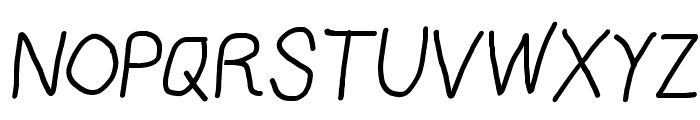 AppleStorm Regular Italic Font UPPERCASE