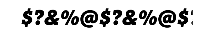 Aptifer Slab Pro Black Italic Font OTHER CHARS