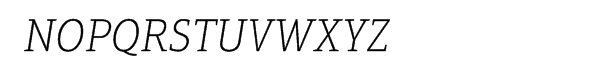 Aptifer™ Slab Pro Thin Italic Font UPPERCASE