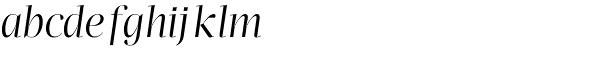 Apud Display Roman Italic Font LOWERCASE