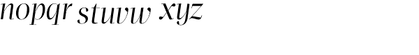 Apud Display Roman Italic Font LOWERCASE