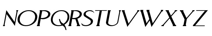 Aquaduct Italic Font UPPERCASE