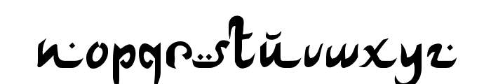 ArabDancesMediumItalic Font LOWERCASE
