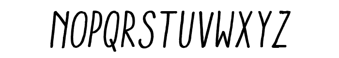 Aracne Condensed Regular Italic Font UPPERCASE
