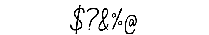 Aracne Regular Italic Font OTHER CHARS