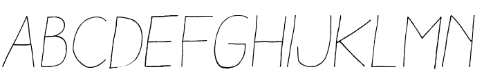 AracneLight-Italic Font UPPERCASE