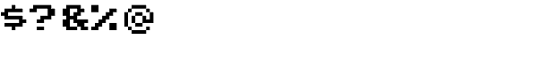 Arcade Classic 2003 Font OTHER CHARS