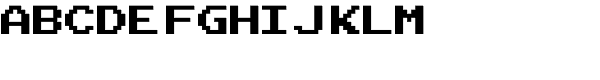 Arcade Classic 2003 Font LOWERCASE