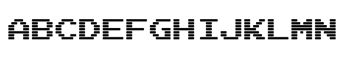 Arcade Interlaced Font UPPERCASE