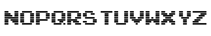 Arcade Interlaced Font UPPERCASE