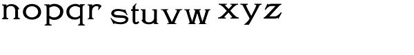 Arcade-Regular Font LOWERCASE