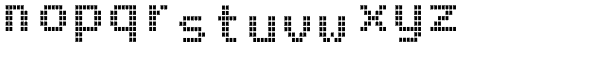 Arcade2003 Narrow Font LOWERCASE