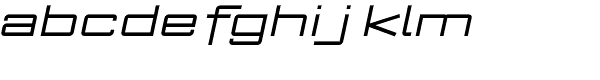 ArchiType Expanded Regular Italic Font LOWERCASE