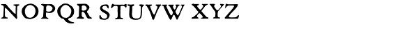 Archive Garamond Exp Font LOWERCASE