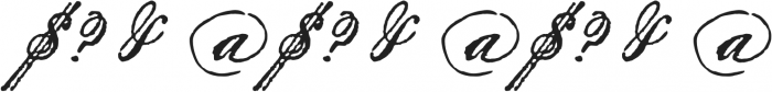 Archive Penman Script Regular otf (400) Font OTHER CHARS